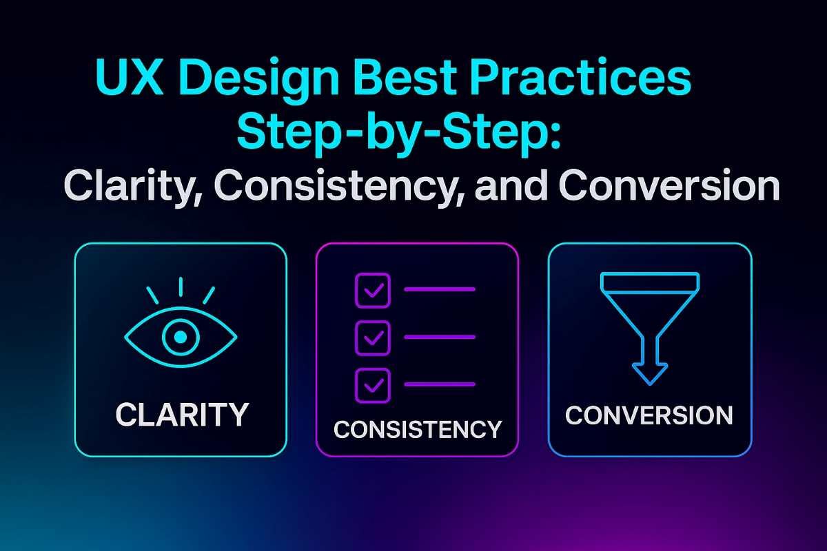 UX Design Best Practices Step-by-Step: Clarity, Consistency, and Conversion